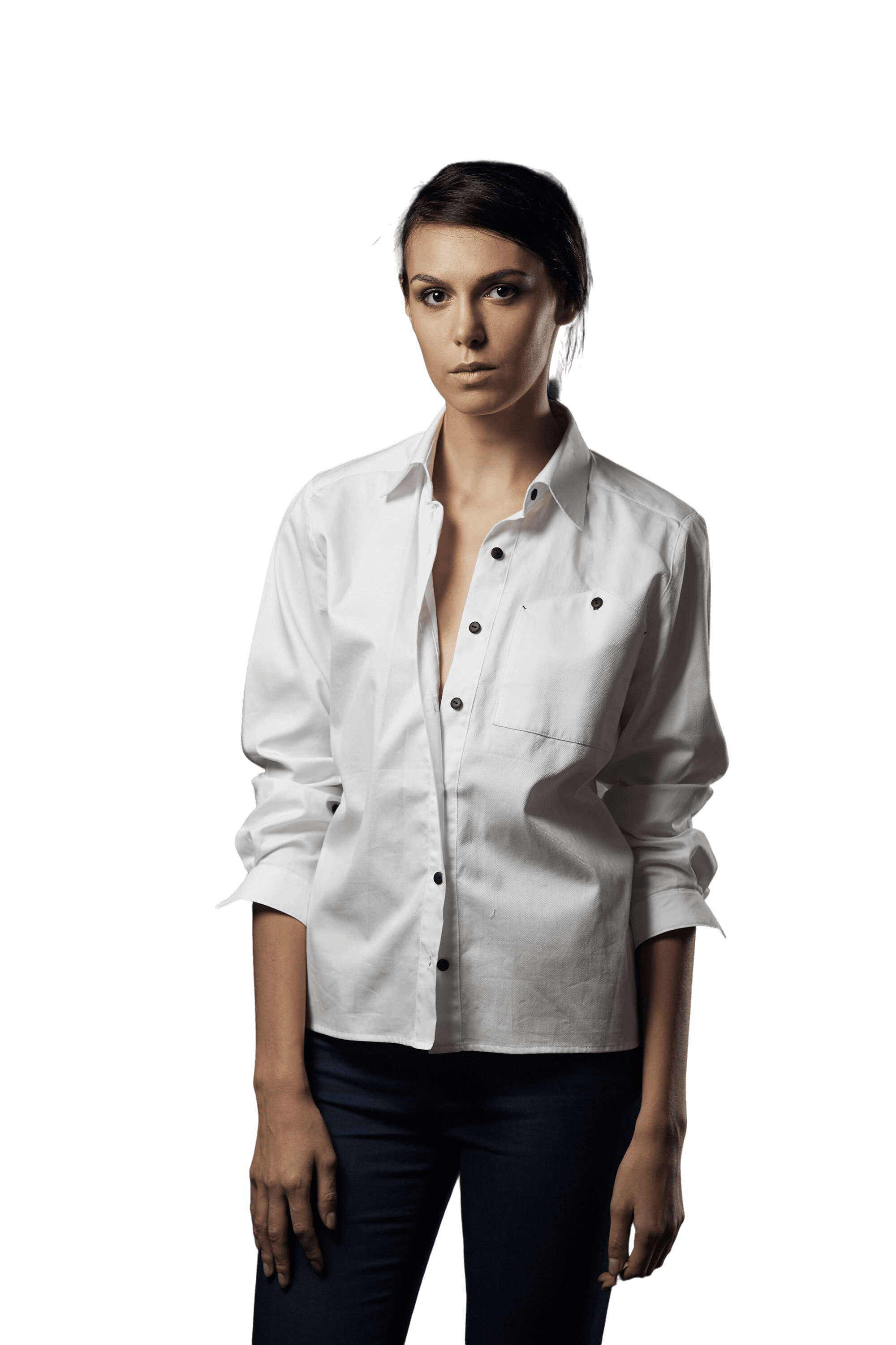 Women's full-sleeve shirt model