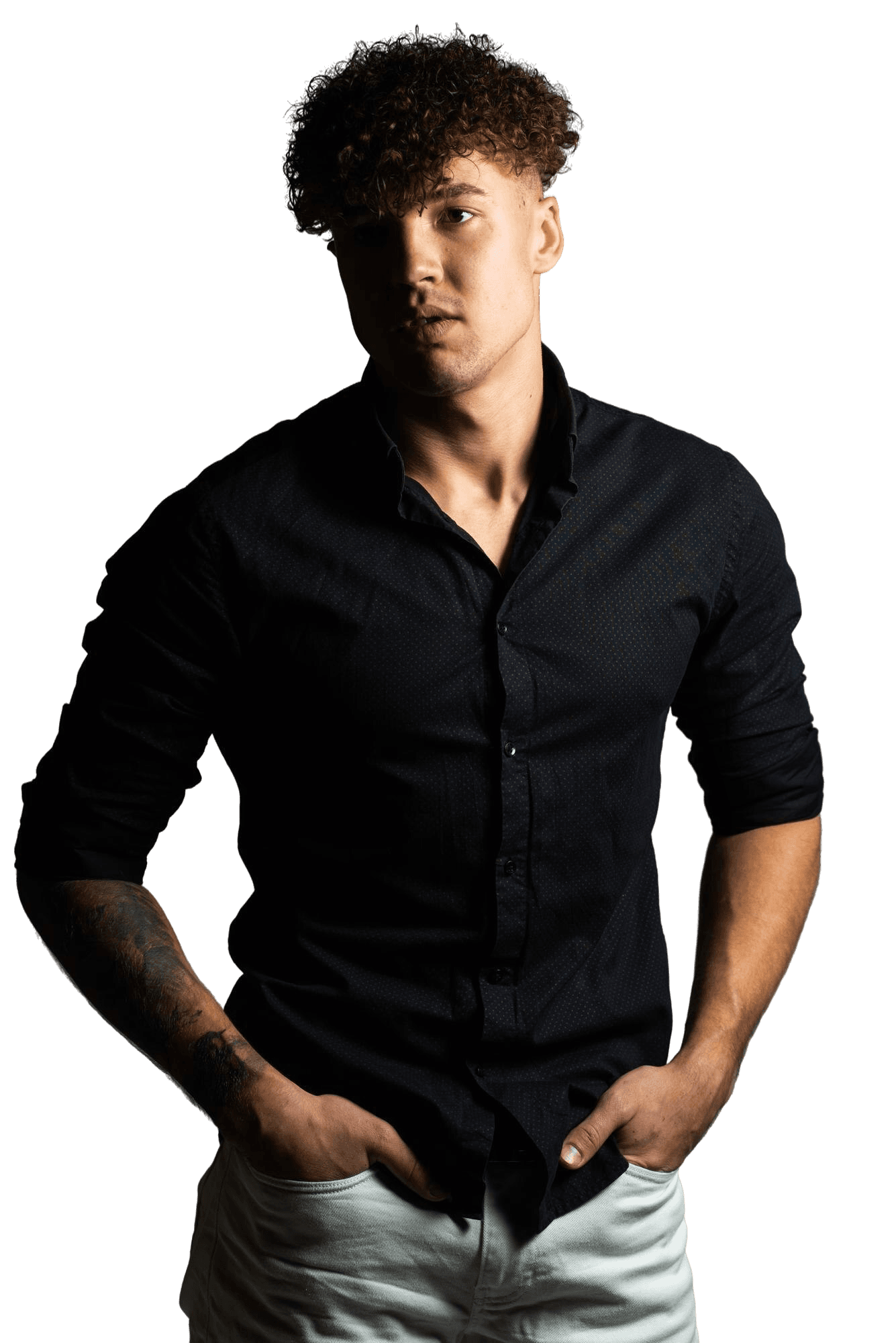 Men's full-sleeve shirt model